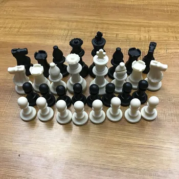 Kompaktna Velikost 65MM 32 Srednjeveški Šahovske Figure/Plastika Skupaj Chessmen Mednarodnih Besedo Šahovsko Igro, Zabavo, VROČE PRODAJE 2020