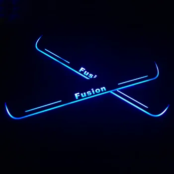 SNCN LED Avto Izvažajo Ploščo Trim Pedal Vrata Polico Pot, ki se Gibljejo Dobrodošli Luč Za Ford Fusion 2016 2017 2018 Dodatki