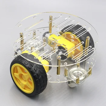 Inteligentni avto ohišje robot za sledenje avtomobila ovira, izogibanje avto s kodo kolo močan magnetni motor rt-4
