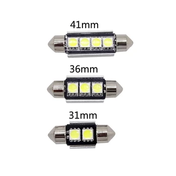 21 Kos/Nastavitev BELE LED Bralna Svetilka Avto Notranje Luči Zamenjava Paket Kit za BMW Serije 5 M5 E60 E61 Auto LED Žarnice