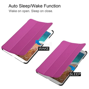Za XiaoMi MI pad 4 Primeru Auto Sleep Luksuzni Magnetni Smart Cover Za Xiomi MIPad 4 8.0 Usnje Primerih Tablet Stojalo Trifold Fundas