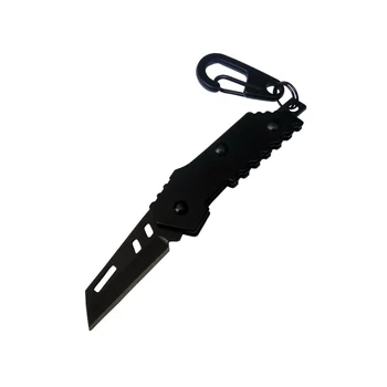 Mini Nož Keychain Prostem Orodje Nano Hoja Mini Cuchillo Militar Suizo Que Lleva De Acero Llavero Plegable Kampiranje