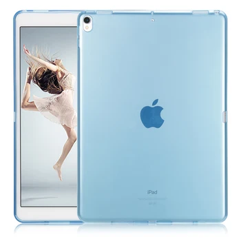 Za iPad 10.2 2019 Primeru, Pregleden Mehko TPU Silikon Cover za iPad 10.2 2019 7. A2200 A2198 A2232 A2197 Zraka 3 10.5 2019
