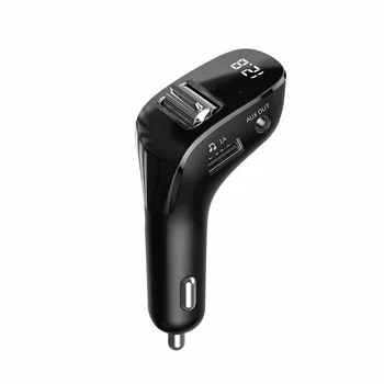 Avto Polnilec FM Oddajnik Bluetooth 5.0 AUX Prostoročno Wireless Dual USB Auto Radio FM Modulator MP3 Predvajalnik