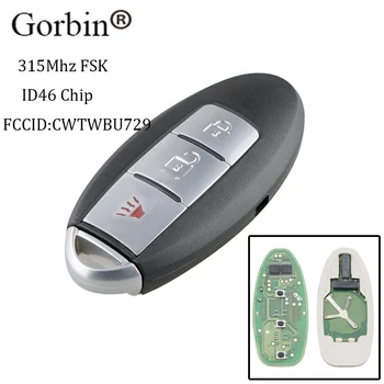 GORBIN Avto Smart Remote Ključ za Nissan Tiida Qashqai Altima Maxima Sentra Teana Xtrail FCC ID: CWTWBU729 ali CWTWBU735