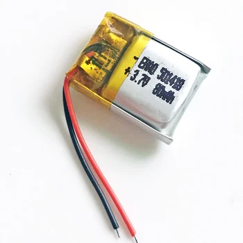 501418 3,7 V 80mAh Litij-Polimer LiPo Baterija za Polnjenje Li celice Za Mp3, GPS pametno gledati bluetooth zvočnik slušalke slušalke