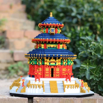 Vroče YZ Bloki Mini Arhitektura modela Taj Mahal stavbe Opeka Grad Izobraževalne Otroci Igrače za Otroke Eifflov Stolp Zbirka