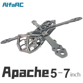 AlfaRC Apache 5/6/7inch Ogljikovih Vlaken FPV Freestyle X Quadcopter Frame kit RC Brnenje FPV Dirke