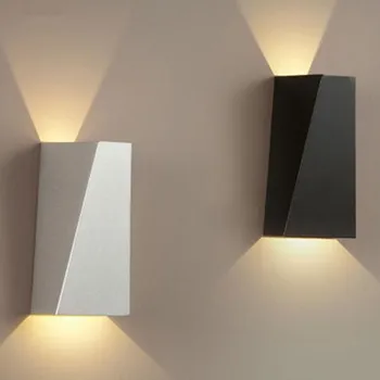 Sodobno Minimalistično Dvojna Geometrija 10W LED Stensko Svetilko ob Postelji Svetilko Notranji Steni Visi Svetilka AC 85-265V