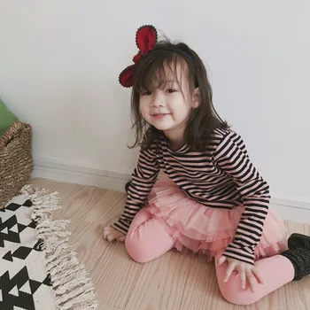 Dekleta priložnostne gradient otroci hlače jeseni jeseni korejski bombaž baby toddler girl obleke