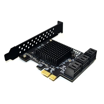 PCI-E, SATA kartico PCI-E 1X Kartice PCI Express, da SATA 3.0 2Ports 4ports 6ports SATA III 6Gbps Širitev Adapter Plošče dodajte na kartico