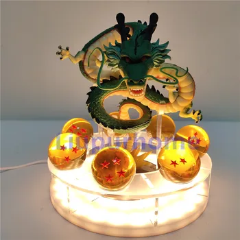 Anime LED Nočna Lučka Shenron Kristalno Kroglo LED DIY Zmaj Tabela Lučka za Napajanje USB Dekorativni Nočna Zmaj Model Lampara Darila