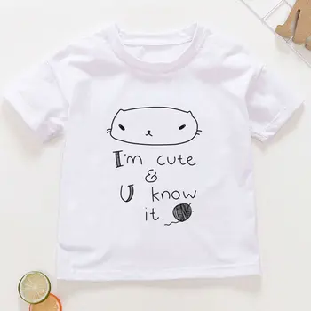VOGUE Nov Prihod Fantje T Srajce korejski Design Kawaii Oblačila Estetike Samorog Zajec Natisnjeni Dekleta Tshirts Smešno Otroci Majica