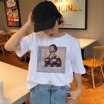 Shawn Mendes 90. letih Grafični t shirt ženske top majica s kratkimi rokavi tshirt ženske Poletje Kratek Rokav ulzzang ulične plus velikost tee majice
