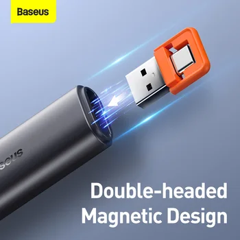 Baseus Brezžični Upravljalnik Daljinski upravljalnik Infrardeči Upravljalnik Pen USB A & USB C Adapter Laserski kazalnik Za Projektor za Powerpoint PPT,