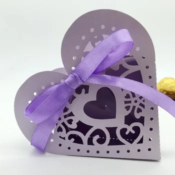 20PCS/set Valentinovo darilo čokoladni tartuf embalaža polje prazno srca v obliki čokolade polje prazno polje za čokolado