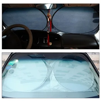 6PCSx Okno Avtomobila Sonce Odtenek Zložljive Vetrobransko steklo Ščit sončnega Blok Zajema Reflektivni Dvojni Strani Windiow Kritje Sonce izolacije