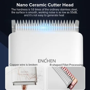 ENCHEN Striženje Las Za Moške Tip-C Hitro Polnjenje Hair Trimmer Akumulatorski Brado Brivnik Nego Brivnik Nastavljiv za Dom
