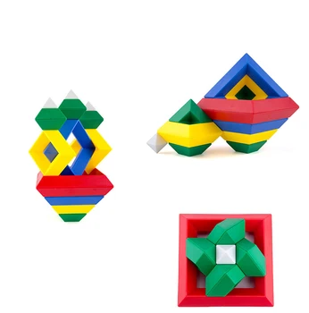 Čarobne Lesene kocke kreativna piramida kocka nešteto vrst črkovanje izobraževanje igrače Montessori igrače za otroka otroci Piramida oblika