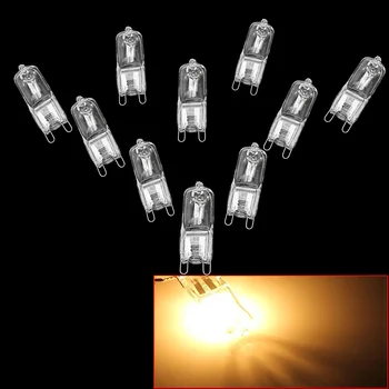 10 Kos G9 25 W Halogenske Žarnice Toplo Belo Svetlobo Urad Kapsula Svetilka AC 230V Dolžina Cca. 1.97 palec/50 Mm Halogenske Žarnice