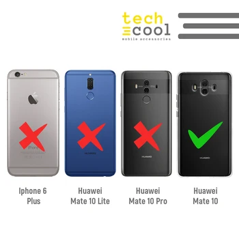 FunnyTech®Silikonsko Ohišje za Huawei Mate 10 l modro nebo polka dot ozadje