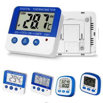 Mini Digitalni LCD zaslon na Notranji/Zunanji Termometer Hladilnik Senzor Temperature Zamrzovalnika Termometer Alarm nadzorovanja Temperature Merilnik