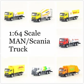 RMZ Mesto/Diecast Toy Model/1:64 Lestvico/Scania/Človek Inženiring Container Truck/Smetarski Tovornjak Serija/Zbirka Izobraževalnih