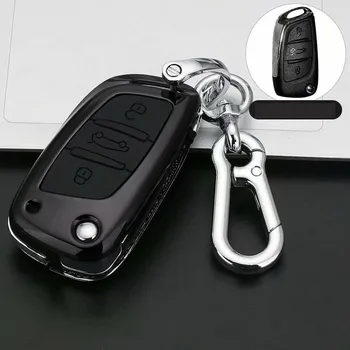 Avto Ključ Primeru Zložljiva Daljinsko Fob Lupini Kritje Keychain Za Peugeot 207 307 308 Za Citroen C2 C3 C4 C5 C6 C8 Dodatki