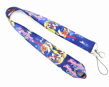 10 KOS Sailor Moon Vrvica za opaljivanje tega id značko imetnik keychain trakov za mobilni telefon Debelo Brezplačna Dostava