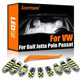 Zoomsee Za Volkswagen VW Golf 4 5 6 7 Jetta Bora Vento Passat B5 B6 B7 B8 CC Polo Phaeton Canbus Vozila LED Notranja Luč Kit