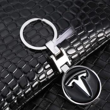 Nov Avto keychains 3D Kovinski Emblem Obesek za Avto Logotip ključe za Tesla Model 3 Model S Model X Model Y 2018 2019 2020