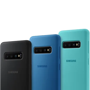 Samsung Original Mehki Silikonski Pokrovček Za Samsung Galaxy S10 X SM-G9730 S10+ S10 Plus SM-G9750 Telefon Nazaj Primeru