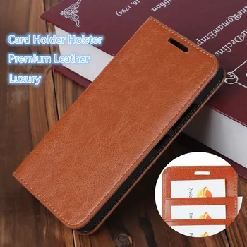 Premium Usnjena torbica za Xiaomi Redmi 7A Denarnice Kritje Primera flip primeru imetnik kartice cowhide tulec, Coque Fundas