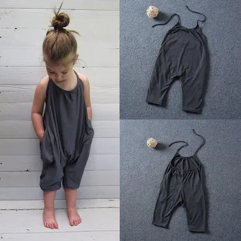 Dekleta poletne obleke Malčka Otrok Baby Dekleta Trakov, igralne obleke Jumpsuits Kos Hlače Oblačila roupas de menina4.497