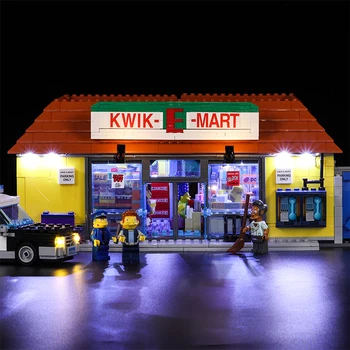 Led Luči Združljiv Za Lego 71016 gradniki Ustvarjalca Mestni Ulici 16004 Simpsons Kwik-E-Mart Igrače( svetloba z Baterijo polje)