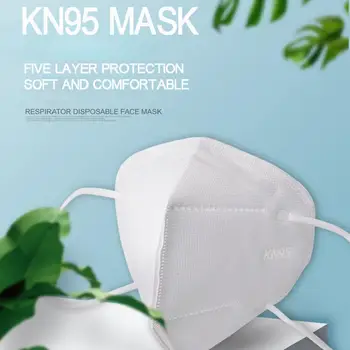 50pcs KN95 Masko 5 Slojni Filter Posameznih Paket Dihanje Maske Multicolor Kn95 Zaščitna Razpoložljivi Mascarillas