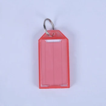 24pcs Večbarvne Plastične Tipko Fobs Prtljage ID Oznake Oznake z obeski za ključe (Mešanih Barv)