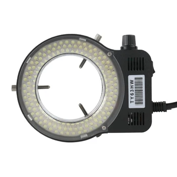 Nastavljiv 6500K 144 LED Obroč Svetlobe luč za ostrenje Lučka Za Industrijo Stereo Mikroskop Objektiv Fotoaparata Lupo 110V-240V Ac