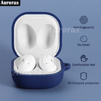 Auroras Za Samsung Galaxy Brsti Živo Primeru Tekoče Silikona Shockproof Slušalke Pribor Zaščitnik Pokrovček Za Samsung Brsti V Živo