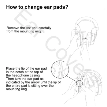 Blazinic Za Behringer HPX2000 Slušalke Earpads Zamenjava za Slušalke Ear Pad PU Usnje Goba Pene