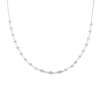 2020 Vrh kakovosti fine 925 funt občutljivo Majhna Kaplja Obliko Peneče CZ choker elegantno poročno darilo ženske ogrlica jewelr