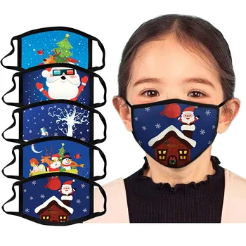 5pcs Božič Maske Otrok Otrok Otrok je Božična Maske, Maske za enkratno uporabo Maske Usta Kritje Masko mascarilla