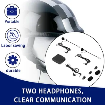 Čelada Čelada Communicator sistem 2 način Motocikel Interkom slušalke intercomunicadores de motos MP3, GPS~