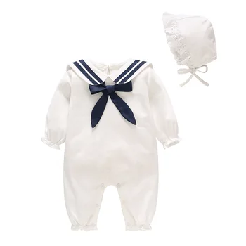Vlinder Baby Dekle, Fant, igralne obleke Otroška oblačila Novorojenčka Gumb Oblačila z pokrivalo za Malčke Jumpsuit Bombaž Topel Dolge Rokave Pižami