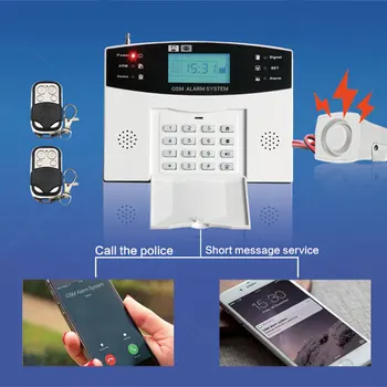GSM Žično Brezžično 433MHz Home Security Alarmni Sistem za Ios Android APP Nadzor Autodial Sirene Vrat Senzor PIR Senzor Alarm Kit