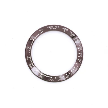 CARLYWET Debelo Visoke Kakovosti Keramičnih Rjava z Belo pisavo 38.6 mm Watch Ploščo za DAYTONA 116500 - 116520
