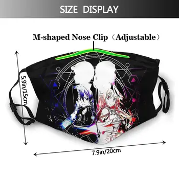 Sword Art Online Masko Za Zaščito Alicization Kirito Anime Serije Adulte Maska S Filtri