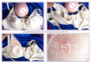 Mastectomy Modrc Z Žepi Za Umetne Prsi Protezo Ženska Silikonski Prsni Obliki Gela, Spodnje Perilo