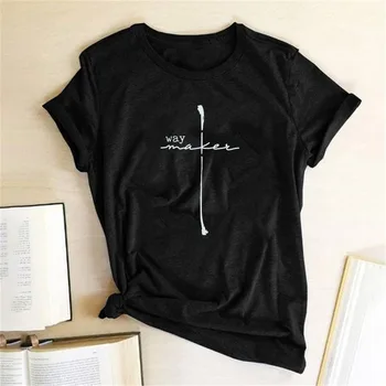 Pot Maker Tiskanja Ženske T-shirt Priložnostne Kratek Rokav Poletje Christian T Shirt Grafični Tees Vrhovi Ženske 2020 Oblačila Ropa De Mujer