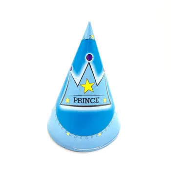 Za 10 Ljudi, Uporaba Modre Crown Prince Teme 83 kos Risanke Happy Birthday Party Roza Papir Pokal Ploščo Napkin Posode za Enkratno uporabo